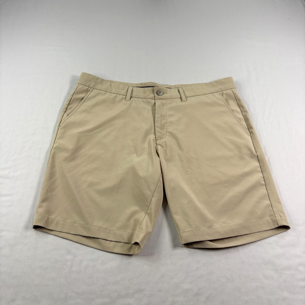 Primo Golf Shorts Mens Size‎ 38 Beige Chino Stretch Performance Wicking Casual